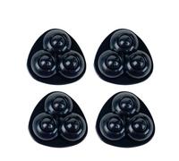 Roulettes autocollantes, Self Adhesive Mute 3 Beads Ball Caster Wheels Pulley 4 Pcs(Black2)