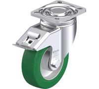 Roulettes avec corps en acier inoxydable. Adapté pour les charges lourdes. Modèle (général) Roulette Stop Fix 125 mm Blickle