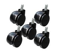 Roulettes de chaise d'ordinateur de 2 pouces, 5 pièces, roue universelle pivotante, accessoires de bureau, poulie silencieuse(Circlip)