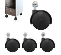 Roulettes De Chaise Roues De Remplacement Universelles - Ensemble De 4 Pieds De Meuble Pour Chaise De Bureau, Plancher De Bois Franc, Tapis, Radiateur, Commode | Roulettes Pivotantes Robustes À 360°