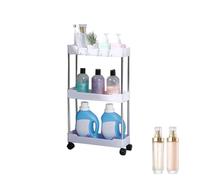 Roulettes de chariot de stockage - Étagères d'affichage, gel douche d'eau minérale | Rack à roulettes multi-usages pour, chambre à coucher, salle de bain, pratique, stockage des essentiels ménagers