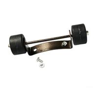 Roulettes de chauffage de terrasse, kit de roulettes pour parasol chauffant facile à déplacer, pièces de rechange pour support de base de chauffage à gaz extérieur (noir)