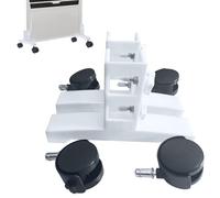 Roulettes de chauffage - Matériau en nylon stable, support horizontal stable, fixation facile par vis, pieds de chauffage mobiles | Remplacement idéal du support de infrarouge pour une utili