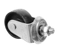 Roulettes de Cric Hydraulique de Sol 12mm en Métal, Roue Pivotante | Assemblage Complet Argenté, Compatibilité Vérin Horizontal, Mouvement Facile, Design Directionnel, Finition Soignée