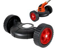 Roulettes de désherbage pour tondeuse - Montage universel flexible, support de protection des bords rotatif, adaptateur de bande de coupe de jardin durable | Marchez derrière le bord de la terrasse de