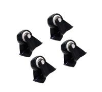 Roulettes De Meubles À Mouvement Silencieux Capacité 50kg Résistantes À Glissière Silencieuse Roue En PU Pour Usage Commercial Galvanisées Résistantes