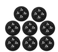 Roulettes De Meubles Pivotantes À 360 Degrés, Roulettes Auto-adhésives De 2 Pouces,Capacité De Poids De 28 Livres Par Roulette,For Meubles,Canapés,Chaises,Chariots Et Tables(Black)