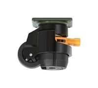 Roulettes de Nivellement Réglables Montées sur Plaque Nylon 500kg Lot de 4