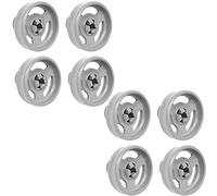 Roulettes de panier inférieur et axe de broche pour lave-vaisselle SMEG 767410199 35 mm (8 roues)