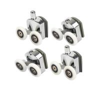 Roulettes de porte de douche camping-car Poulies doubles supérieures et | Roues de Rechange de la Porte de Douche pour Salle de Bain Maison Intérieur Dortoir et Appa