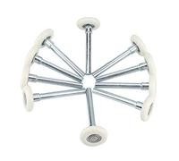 Roulettes de Porte de Garage Ruspela Lot de 10 roulettes de rechange en nylon pour porte de garage avec tige de 5,1 cm Roulette Porte Coulissante Douche