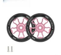Roulettes de rechange 70 mm pour supports Brompton (rose)
