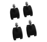 Roulettes de rechange for radiateurs Midea et Pioneer, 40 x 30 mm, lot de 4, pièces en plastique noir for radiateurs électriques.