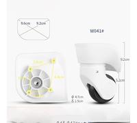 Roulettes de rechange pour valise - Kit de réparation de roues de chariot avec 2 ensembles de roues de bagages à roulettes en plastique, 95 mm et 92 mm, 1 paire (blanc, S)