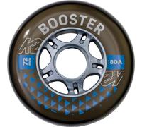 K2 Skates Adultes Universel Patins en Ligne Booster 72 MM 80A 4-Wheel Pack - Black - 72mm 80A - 30F3003