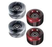 Roulettes de Roller en PU Roulements, Roues de Patins Extérieures | Absorption des Chocs, Résistance à L’usure, Soutien Outdoor pour Adultes et Passionnés de Patinage Urbain Couleur Aléatoire