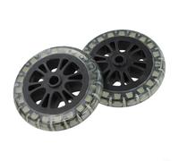 Roulettes de support de barbecue de 15,2 cm - Rouleaux en plastique robuste pour barbecue bouilloire et barbecue de jardin Chariot facile à déplacer