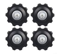 Roulettes Dérailleur Arrière pour 10t Plastique Dur Roulettes | Matériau plastique , résistant à l'usure, couleur noire, compatible pour 10t, longue durée