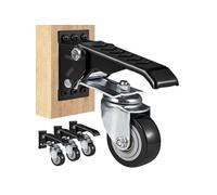 Roulettes d'Etabli Capacité 74,8kg 4 Roues Pivotantes Avec Frein à Pied 6,35cm