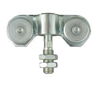 Roulettes doubles pour porte coulissante 80 kg - faible encombrement ROB