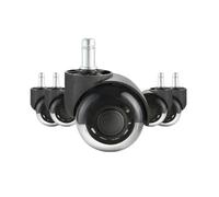 Roulettes, Ensemble de 5 roues remplacement for chaise bureau, 2/3 pouces, for ordinateur jeu et, roulettes universelles for sols en bois dur tapis(2 in Double Wheels)