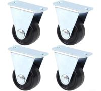 Roulettes Fixes 25mm Caoutchouc Silencieux Lot de 4