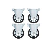 Roulettes fixes 4 pcs 75 mm