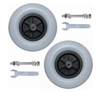 Roulettes for fauteuil roulant Roue avant de 8 pouces de fauteuil roulant, roue de remplacement for fauteuil roulant électrique 200x50, pneu en PU solide, roulettes, assemblage de roues de fauteuil ro