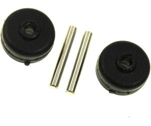 Roulettes HOBBYTECH Compatibles Aspirateur Balai Rowen X-FORCE FLEX 8.60 RH9611WO / RH9690WO - Aluminium Silver, Black - Roulette d'aspirateur