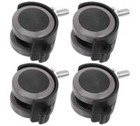 Roulettes Pivotantes 1, 5 Pouces 4 Pièces M8 X 15mm pour Chaise | Charge Lourde, Installation Facile, Acier Inoxydable, Pu Pvc Abs, Lot de 4
