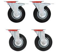 Roulettes Pivotantes 4 pcs 125 mm Chariot Roulant Etagère à Livre vidaXL