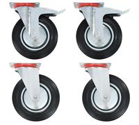 vidaXL Roulettes pivotantes 200 mm – 4 pièces