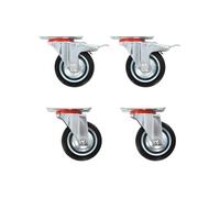 vidaXL Roulettes pivotantes – 4 pièces – 75 mm