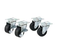 Roulettes pivotantes 50 mm - Lot de 4