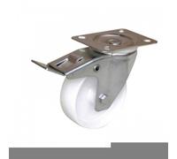 Roulettes pivotantes à blocage sur platine - Port Roll® - D125 mm GUITEL