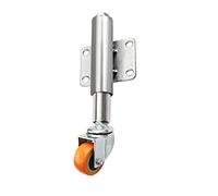 roulettes pivotantes à Ressort pour Portail, quincaillerie de clôture, Roue de Portail Robuste en polyuréthane, Roue silencieuse résistante à l'usure de 50 mm (2 po, Universelle, 6