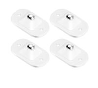 Roulettes pivotantes auto-adhésives en acier inoxydable, poulie universelle à Rotation de 360 degrés for boîte de rangement de meubles(White-20PCS)