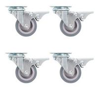 Roulettes pivotantes avec frein double 4 pcs 50 mm