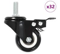 vidaXL 32 pcs Roulettes pivotantes avec frein 50 mm