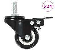 Roulettes Pivotantes avec Freins Roues Chariot Supporte Transport 4 pcs vidaXL