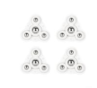 Roulettes pivotantes de 7,6 cm très résistantes pour meubles, roulement silencieux, pour mini roues, installation automatique, chaise de bureau, boîte de rangement à domicile, blanc, noir, transparent