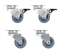 Roulettes pivotantes doubles 4 pcs 50 mm