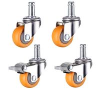 roulettes pivotantes en Caoutchouc Massif, Nylon, de Remplacement, pour Chaise de Bureau, Mobiles, Nylon, de Remplacement, pivotantes, pour Chariot