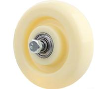Roulettes pivotantes en nylon robuste conçues pour les chariots industriels équipés d'un système de double roulement et d'une rotation à 360 degrés (12,7 cm x noir)