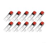 Roulettes pivotantes fiables avec mécanisme coulissant sans effort, adaptées aux tables basses et tables de travail (10 pièces, rouge)