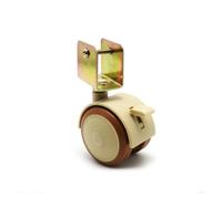 Roulettes pivotantes for meubles de berceau, 2 pouces, pince d'armoire avec roues de frein, pied de support de meubles en Nylon for chaises, chariot de lit de bébé, 4 pièces(20mm)