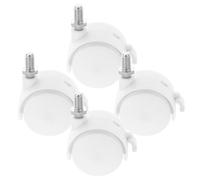 Roulettes Pivotantes Frein 4 Pièces pour Chaise de Jeu | Tige Filetée 8x13 MM, Rotation 360°, Roulement Silencieux, Usage Bureau et Chariot