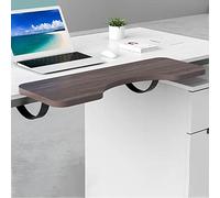Roulettes pivotantes Rallonge de bureau ergonomique pour étagères Tables à manger Marron 64 * 24cm Facile à installer Pliable et réglable