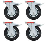 Roulettes Pivotantes Roues Support Chariot Déplacer Meuble Remplacement vidaXL