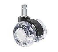 Roulettes pivotantes universelles for meubles, roulettes for fauteuil roulant, roulettes de bureau, poulies souples et silencieuses Pour Chaise De Jeu Vidéo(Black-No Dust Plate)